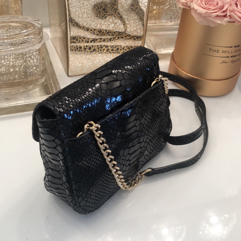 Michael Kors Black Croc Rectangular Mini Crossbod… - image 4